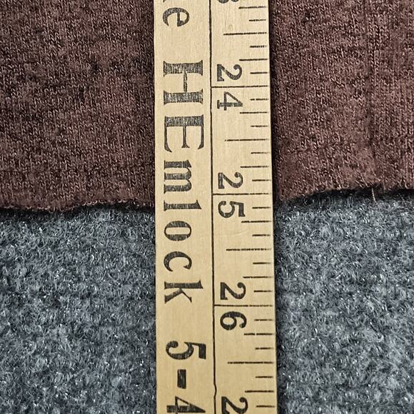 BKE Women Lace Up Top Small Brown Long Sleeve Cold Shoulder 7386S395B - Picture 9 of 10